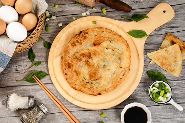 Master Cheng's classic scallion pancakes